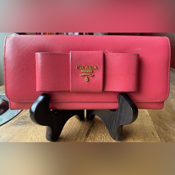 PRADA LONG WALLET WITH DOUBLE SNAPS - Picture 1 of 15